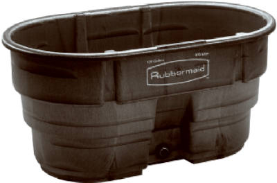 Rubbermaid 100gal Blk Stock Tank