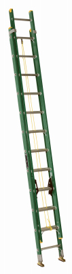 Ladder, Ext 24' Fiberglass Green