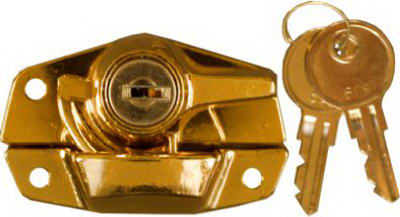 National Hardware VKA821 Keyed Sash Lock in Brass 