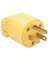 15A 125V MALE PLUG YELLOW