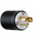 15A 125V LOCKING MALE PLUG BLACK