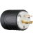 20A 250V LOCKING MALE PLUG BLACK