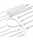100PK 8" CABLE TIE WHITE 75LB
