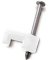 50PK 1/4" CABLE STAPLE WHITE