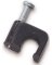 25PK 1/4" CABLE STAPLE BLACK