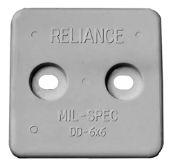ANODE DIVERS 6X6 SLOTTED ALUM