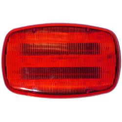 LED HAZARD LIGHT RED 6.3"