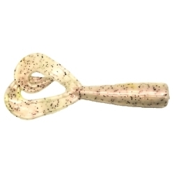 TWIN TAIL SCAMPI WH/BK GLITTR 6"