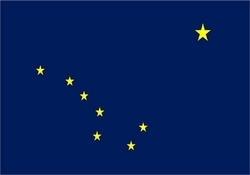 ALASKA FLAG 12"x18"