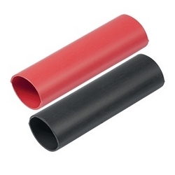 H/S TUBING HD BK/RD 3/4"x3" 2/PK