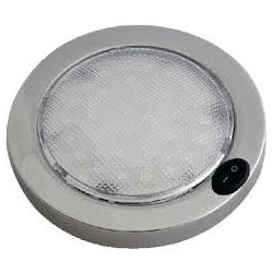 COLOMBO LED DOME LIGHT WH/RD (D)
