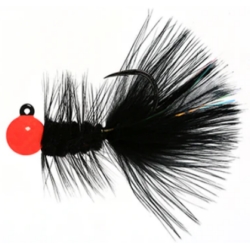 WOOLY BUGGER JIG FLAME/BK 1/8oz