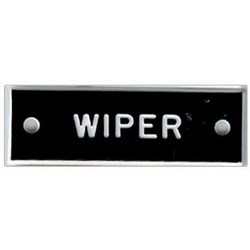 "WIPER" ID PLATE (CO)