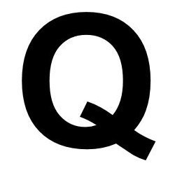 5" PLASTIC LETTER Q