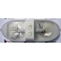 DBL FIXTURE LED 2-48LED SFT WH