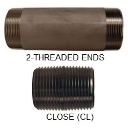 SCH80 BI NIPPLE 1"NPTx2-1/2"