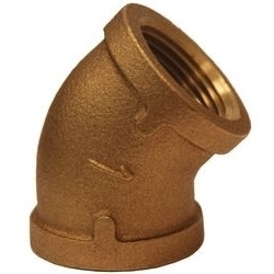 BRASS 45DEG ELBOW 1-1/4"