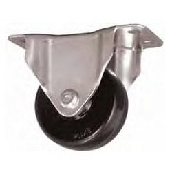 CASTERS WITH RIGID PLATES
