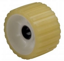 RIBBED ROLLER TPR YELLOW 5"