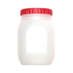 CRAB BAIT JAR WITH RED TOP 1-QUART