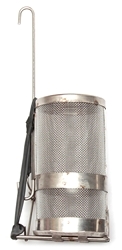 STAINLESS STEEL MESH BAIT JAR WITH RUBBER AND HOOK