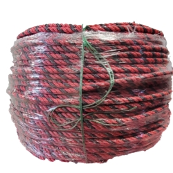SILVER PAC FLOATING CRAB ROPE - WASHINGTON RED/BLACK 3/8"