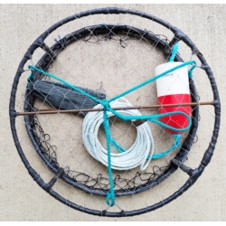 PESCARO SLIP RING 27" CRAB POT COMBO WITH SINKING LINE, FLOAT AND BAIT BAG