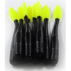 STEELHEAD WORMS BK/CHAR 4.5" 8PK