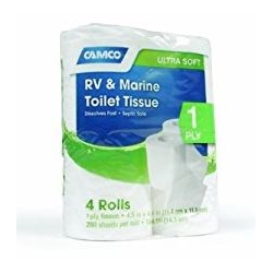 TOILET TISSUE 1-PLY 4PK 280SHEET