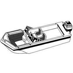 TRI-H RUNABOUT CVR O/B SUN 16'6"