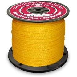 HOLLOW BRAID POLY ROPE 3/16"
