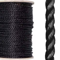 TWISTED POLY PRO BLACK 3/8"x600'