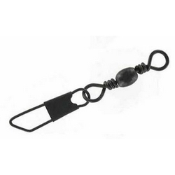BARREL SWIVEL W/S.SNAP BLK 1/0