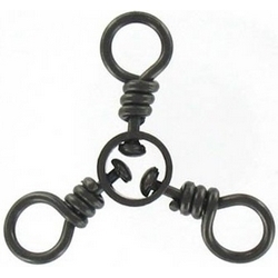 3-WAY SWIVELS BLACK 10 (8/PK)
