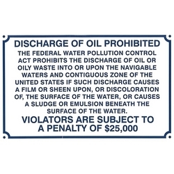 DISCHARGE OIL DECAL