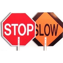 STOP/SLOW SIGN 18"
