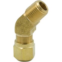 3/8 DOT TUBE X 1/4 MNPT 45 SWVL