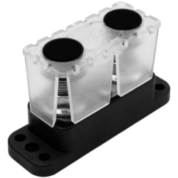 POWERBAR DUAL 200A M10STUD W/CVR