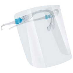 FACE SHIELD W/GLASSES CLEAR (CO)
