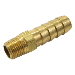 HOSE BARB MALE BR  1/8"x3/8"