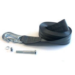 WINCH STRAP W/NUT & BOLT 15'