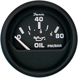 EURO OIL PRESSURE GAUGE BLK