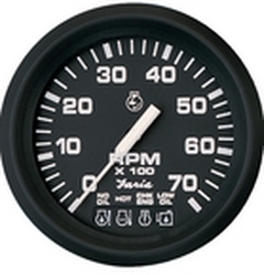 EURO TACHOMETER BLACK 7000