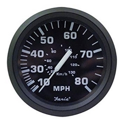 EURO SPEEDOMETER BLACK 80 MPH