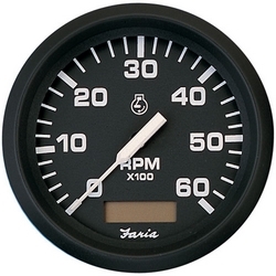 EURO TACH/HOUR 6000 GAS I/B BLK