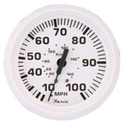 DRESS WHITE SPEEDOMETER 80 MPH