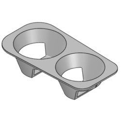 LEAD HOLDER ALUM 2 HOLE LARGE