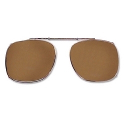 CLIPON SUNGLASS SQ BRN MD (CO)