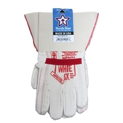 OX GLOVE GAUNTLET WHITE L