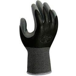 ATLAS 370 NITRILE GLOVES BK XL